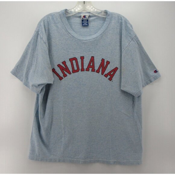 VINTAGE Indiana Hoosiers Shirt Large Champion Graphic T Tee Y2K NCAA * - Picture 1 of 14